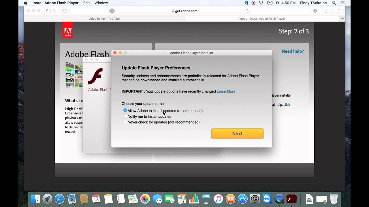 adobe flash player update for mac os 10.6.8